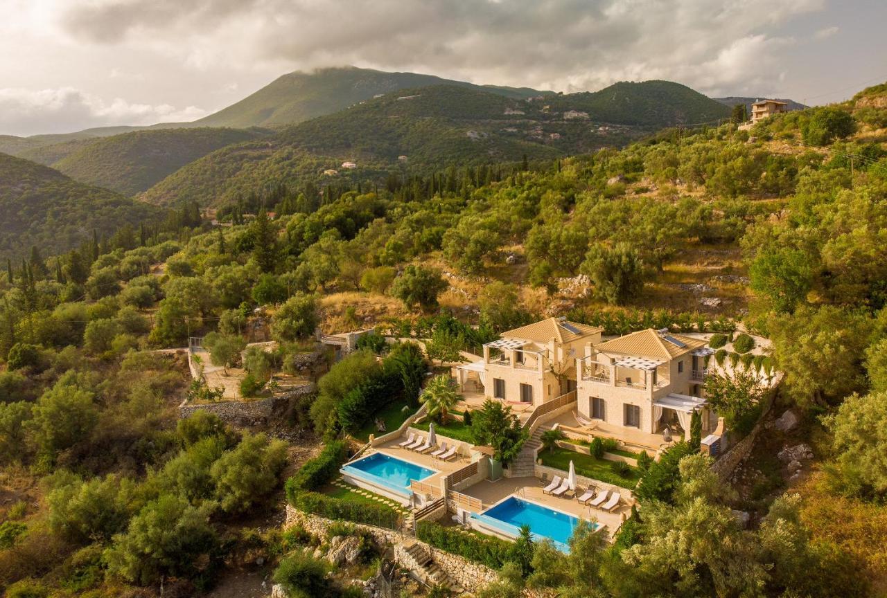 Ionian Diamond Villas Mikros Gialos Bagian luar foto
