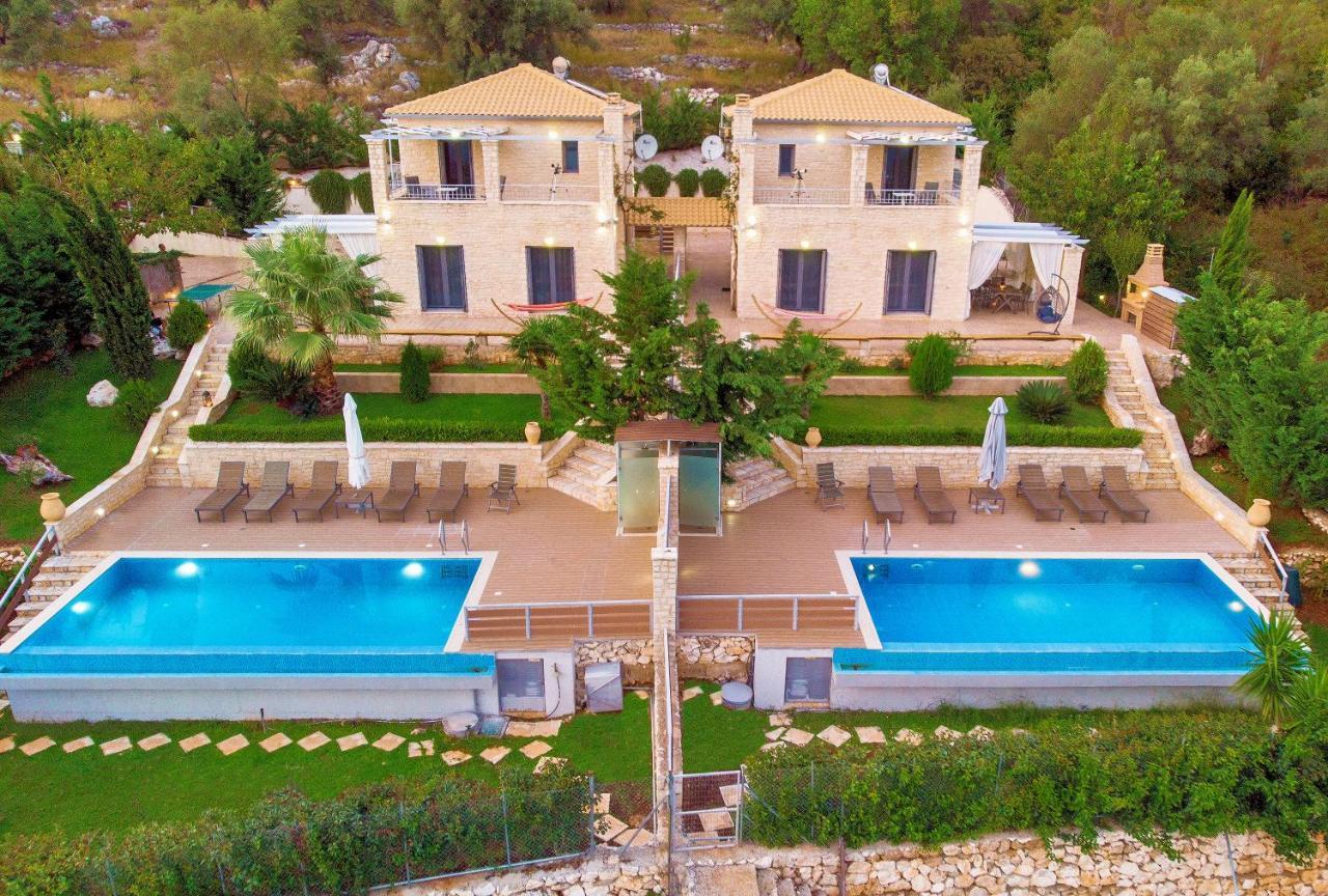 Ionian Diamond Villas Mikros Gialos Bagian luar foto