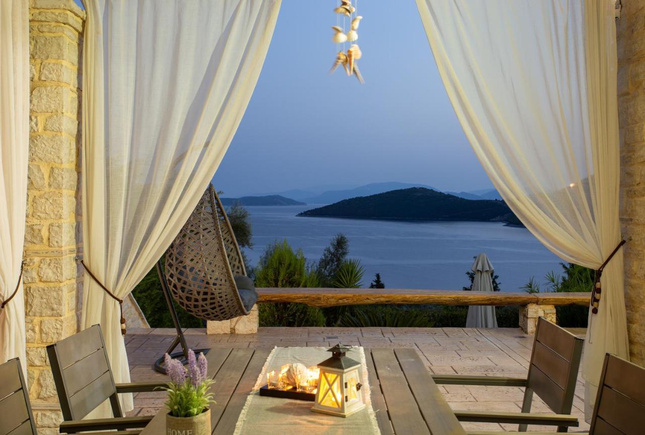 Ionian Diamond Villas Mikros Gialos Bagian luar foto